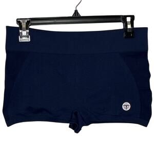 Tory‎ Burch Sport Navy Blue Bike Shorts Size Large